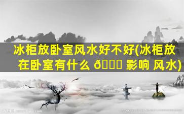 冰柜放卧室风水好不好(冰柜放在卧室有什么 🍀 影响 风水)